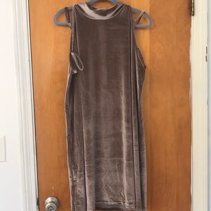 Boohoo PLUS velvet swing dress 20
